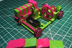 The Pink and Green Domino Machine