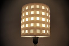 3D-printable lampshade for standard light fixture (concentric perforated shading walls)