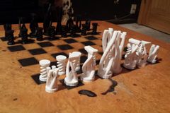Abstract 3D Chess Set