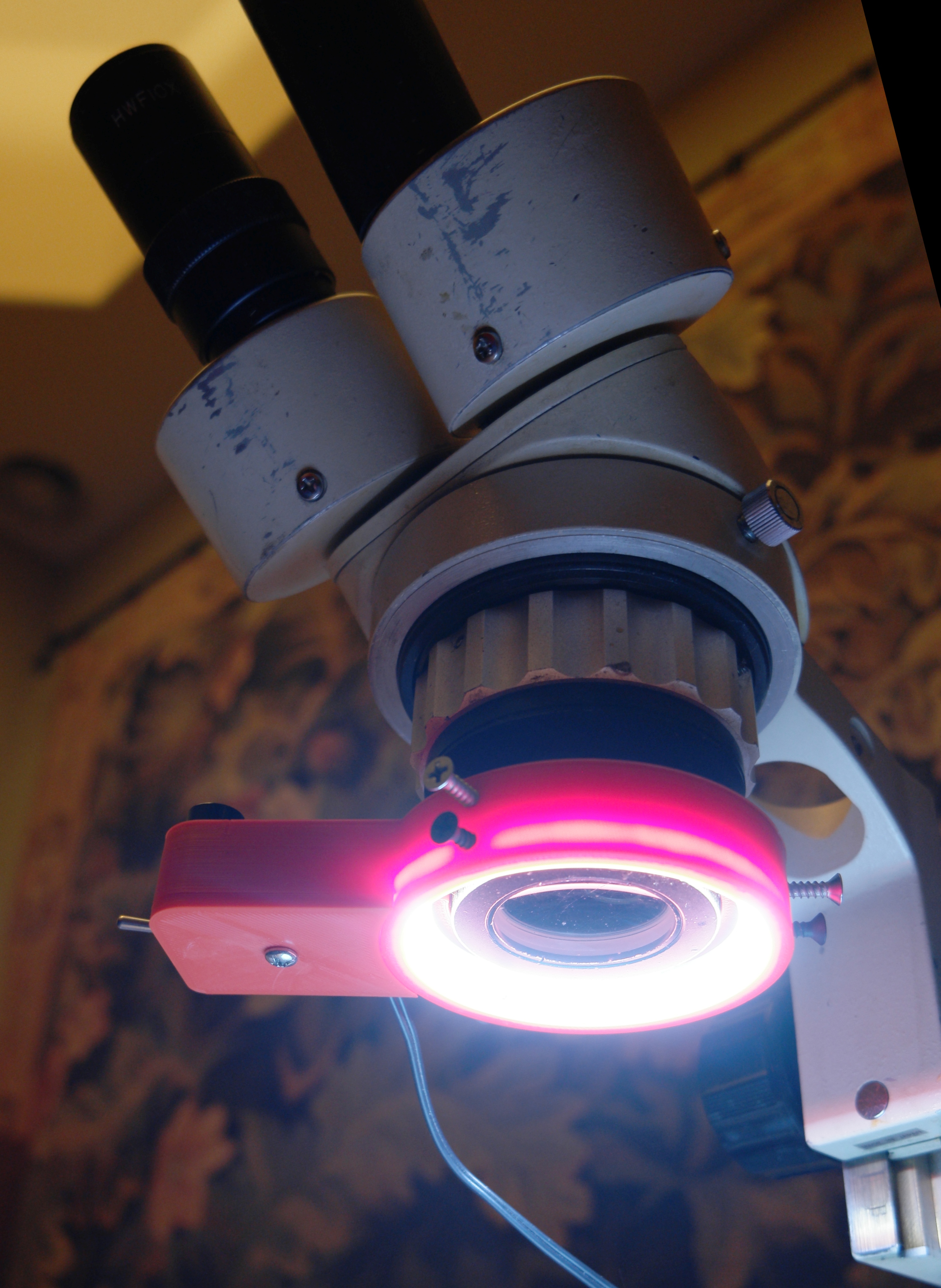 LED ring illuminator for inspection microscope