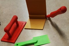 Tool bag gift set (dry wall cornering tool, float, and paint scraper)