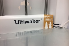 Holiday Card--Dual Extrusion