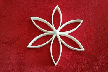 Christmas Flower with Center Ball