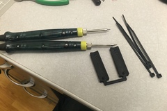 Desoldering tweezers from two USB soldering irons