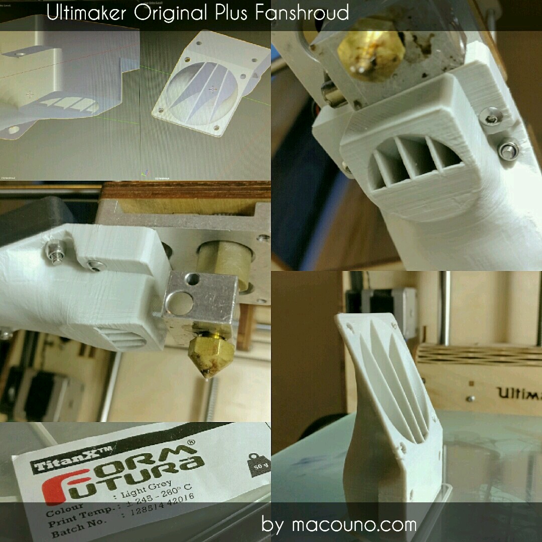 Ultimaker Original Plus Fanshroud