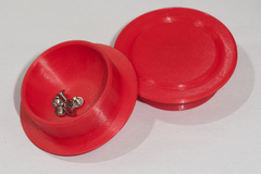 Rounded stacking parts tray