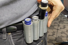 Belt-mounted Battery Holder