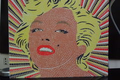 Marilyn Monroe Mosaic - 6 colors printable mosaic