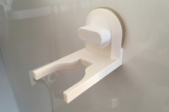 Braun Multiquick suction cup mount using IKEA STUGVIK hangers