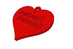 San Valentin's customized heart