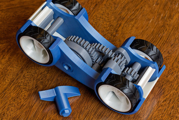 Wheel Mod for Greg Zumwalt's Windup Car