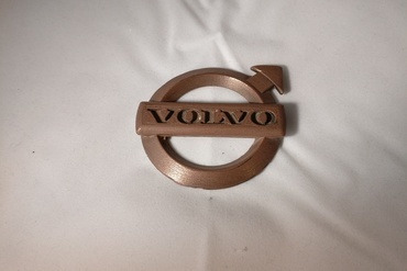 Volvo sign with deeper letters