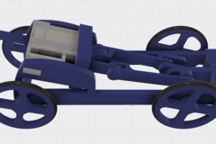 Single Cylinder Air Engine Balloon Powered Rolling Chassis