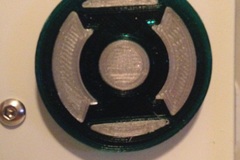 Green Lantern Emblem (35 mm Diameter x 3 mm Thick)