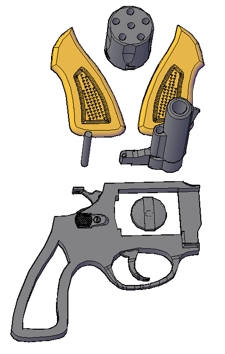 Gun Pistol for little Lev (no moving parts)