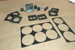Neutrik d-size chassis connector wall plates and frames