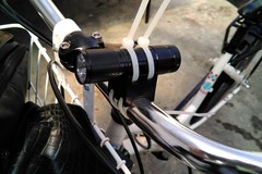 A bike mount for a regular flashlight