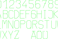 ThinLiz - single line font (SVG)