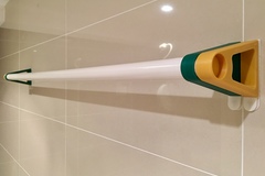 Towel hanger for 25 mm plastic pipe