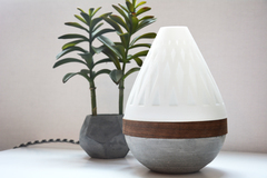 Teardrop Lamp (3D Printed Components, Concrete + Wood Veneer Build)