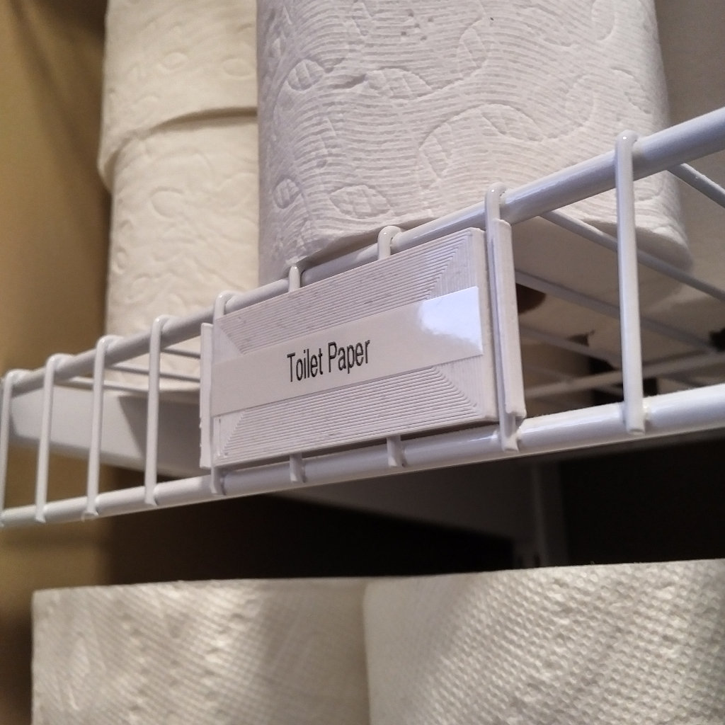 Wire Shelving Labels