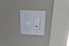 Light switch wall plate (with and without hook for keys)