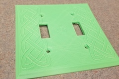 Viking celtic double lights switch cover