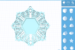 Ultimaker-Morphi Snowflake Ornament