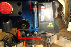 Drill press depth stop collar