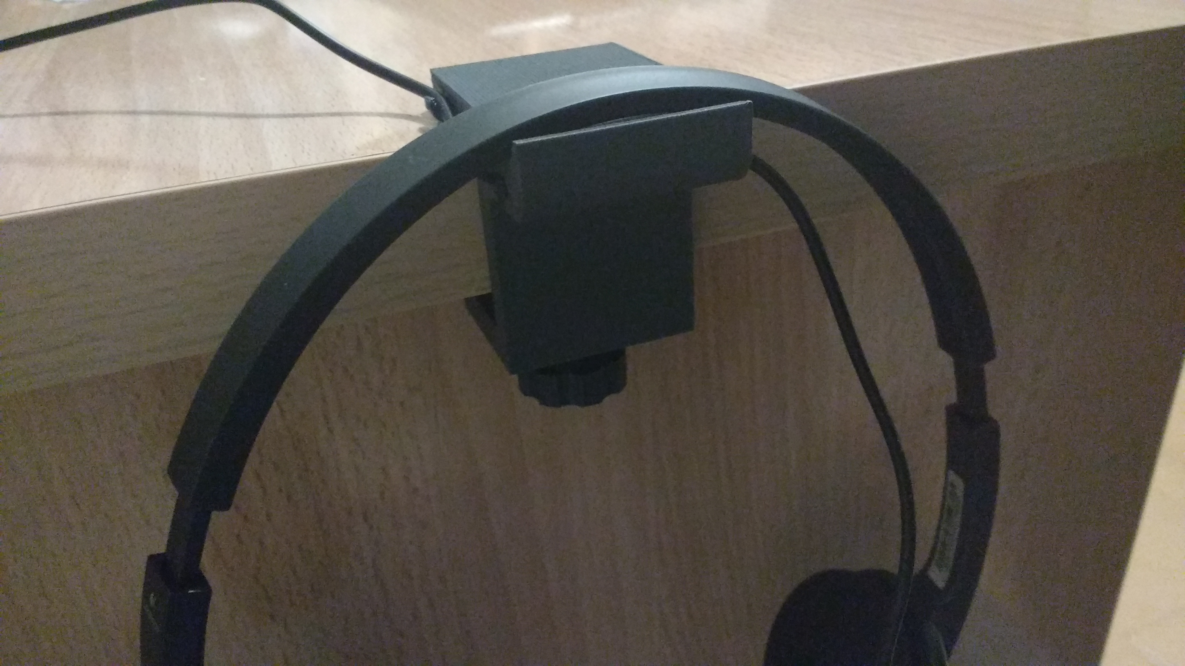 Table support for headset