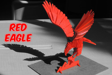 3D PUZZLE : RED EAGLE