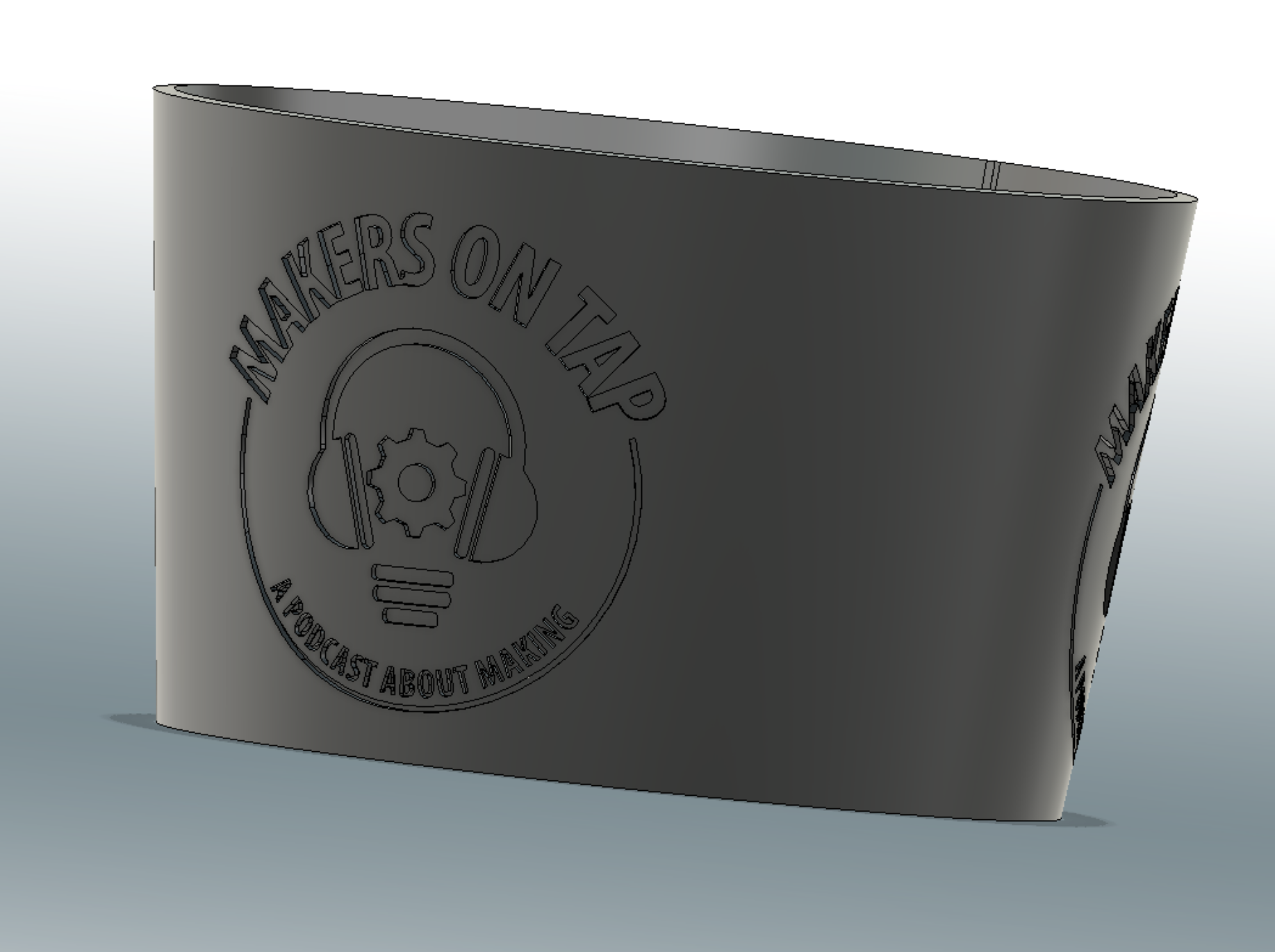 Makers On Tap recessed 12oz Cup Sleeve
