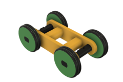 Designing a Simple 3D Printed Rubber Band Car Using Autodesk Fusion 360