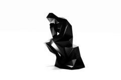 Lowest poly "The Thinker"