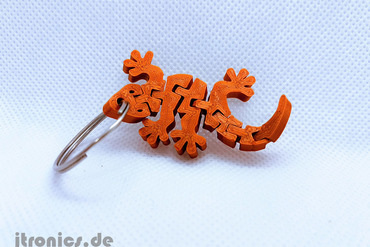 Flexi Articulated Gecko Keychain