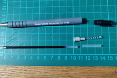 Pen holder for a CNC plotter