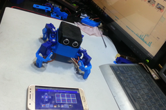 Create Smartphone Control Quadruped Spider Robot(OTTO QUAD)
