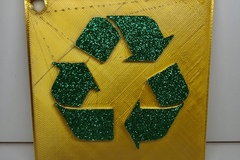 Recycle Sign, Wall/Desk Display or Keychain