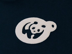 Panda Coffee Stencil