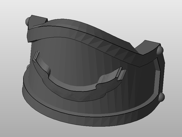 Shin Guards with parchemin and rivet for Garin dreadnought-mk-ii