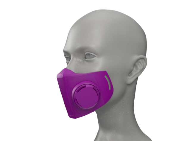 Máscara usando impressora 3D