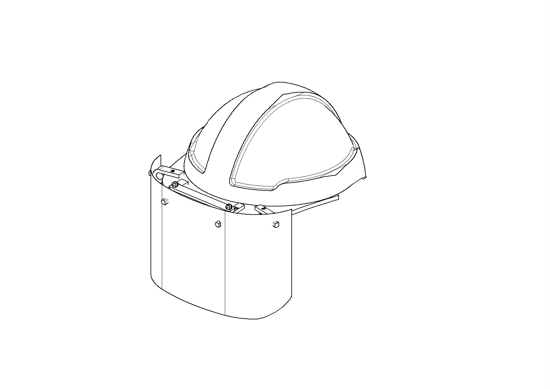 COVID 19 Visor / Shield Safety Helmet  by FBAERT