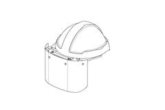 COVID 19 Visor / Shield Safety Helmet  by FBAERT