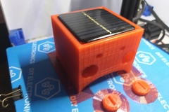 SOLAR RECHARGEABLE DUMMY -TWIN- LED FLASHER HOUSING