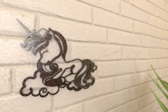 Sleepy Unicorn Wall Art