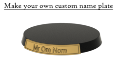 Make your own custom name plate for 40mm base