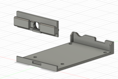 Bracket for mounting Arduino Uno or 400p breadboard to size 20 V-slot profile beam.