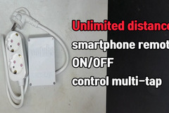 Unlimited distance smartphone remote ON/OFF control multi-tap