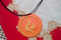 Fire Glyph symbol charm