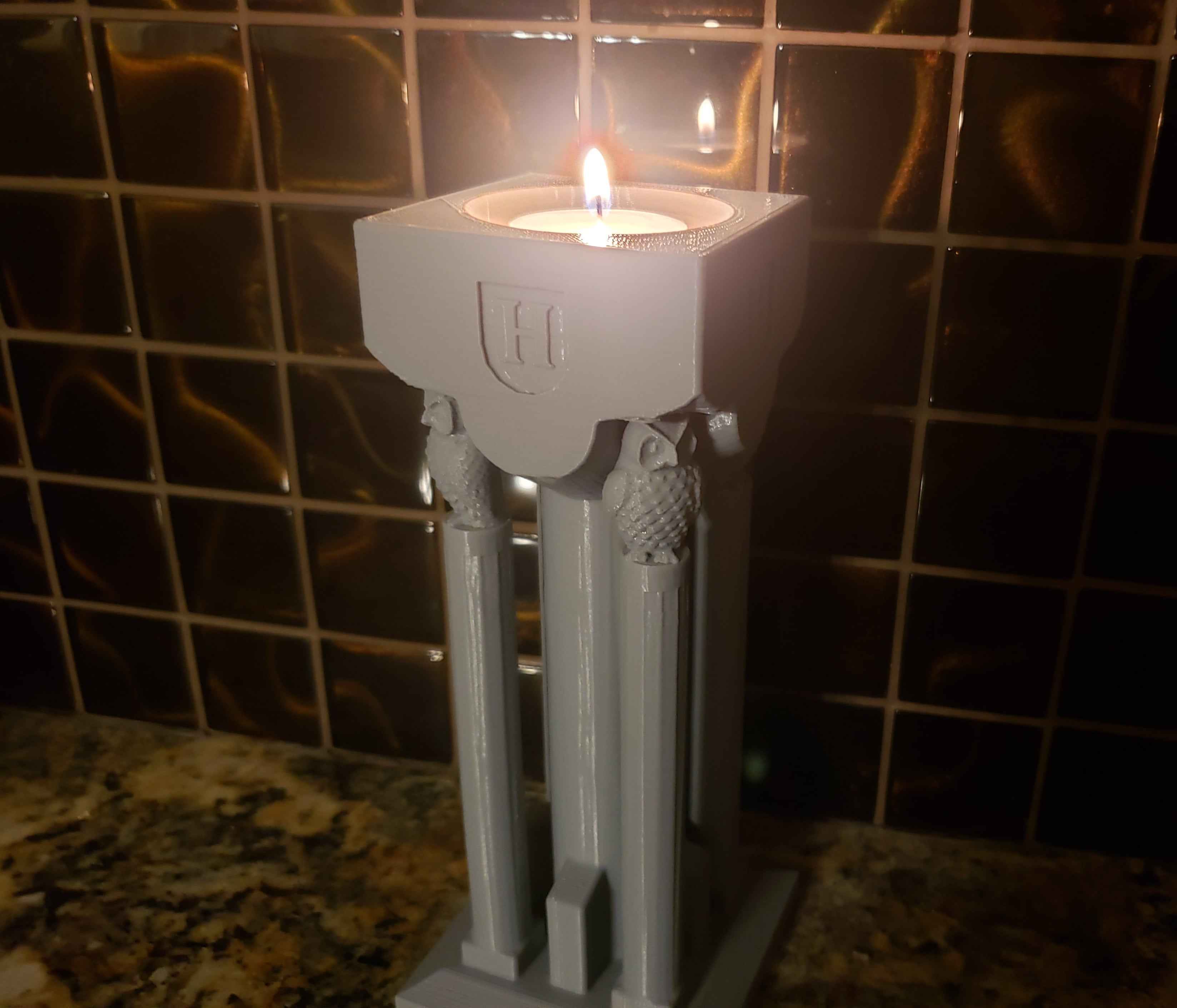 Hogwarts flaming torch candle holder